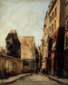La rue Saint-Julien-le-Pauvre - Emmanuel Lansyer — vy av konstverket