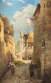 Vue d'une ville italienne - Emmy Lischke — vy av konstverket