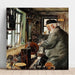 Reproduktion av målningen En Drejer vid sin Drejebänk - Laurits Andersen Ring