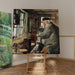 Reproduktion av målningen En Drejer vid sin Drejebänk - Laurits Andersen Ring