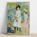 Reproduktion av målningen Barnmålning vid havskanten, Guernsey - Pierre-Auguste Renoir