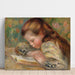 Reproduktion av målningen Barn som läser - Pierre-Auguste Renoir