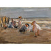 Reproduktion av målningen Barn som leker på stranden - Max Liebermann