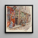 Entre l'escalier A du Marché des Enfants Rouges en 1908, 3ème arrondissement - Frédéric Houbron — inramlat konstverk på väggen