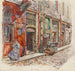 Entre l'escalier A du Marché des Enfants Rouges en 1908, 3ème arrondissement - Frédéric Houbron — vy av konstverket