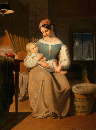 Erasmus Von Engert - Mutter und Kind zu Weihnachten.webp