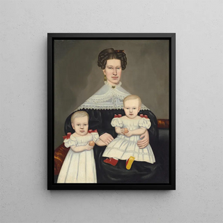 Erastus Salisbury Field - Mrs Paul Smith Palmer and Her Twins.webp