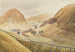 Gerbes de maïs och gårdar Hill Farm Capelyffin Wales - Eric Ravilious — vy av konstverket