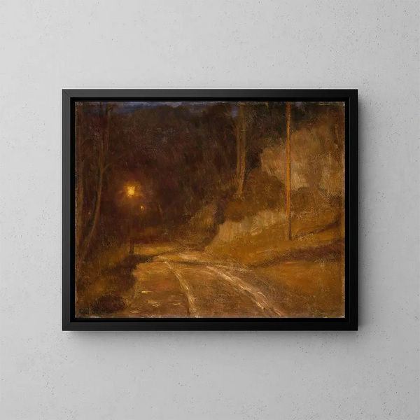 Lumière de lampe - Erik Werenskiold — inramlat konstverk på väggen
