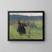 September - Erik Werenskiold — inramlat konstverk på väggen