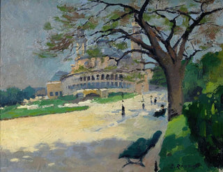 Ernest Jules Renoux - Le Palais du Trocadro vu des jardins.webp