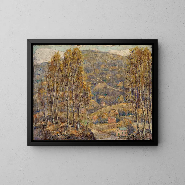 Hêtres - Ernest Lawson — inramlat konstverk på väggen