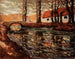 Landskapsflod - Ernest Lawson — vy av konstverket