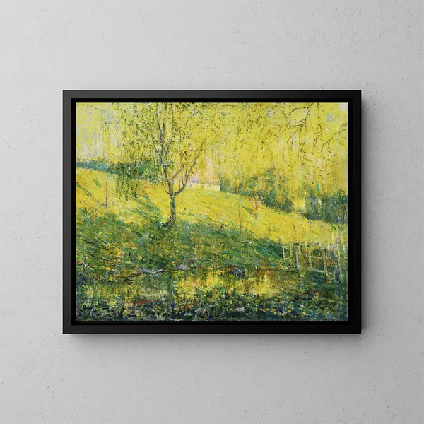 Vår - Ernest Lawson — inramlat konstverk på väggen