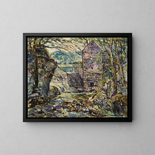 Le Moulin - Ernest Lawson — inramlat konstverk på väggen