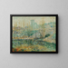 Le bassin et le pont Gapstow, New York City - Ernest Lawson — inramlat konstverk på väggen