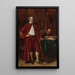 Diderot och hans skrivare - Ernest Meissonier — inramlat konstverk på väggen