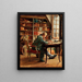 The Bibliophile - Ernest Meissonier — inramlat konstverk på väggen