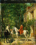 L'Auberge du Bord de la Route - Ernest Meissonier — vy av konstverket