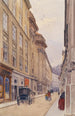 La rue Dorothée à Vienne avec l'ancien mont-de-piété - Ernst Graner — vy av konstverket
