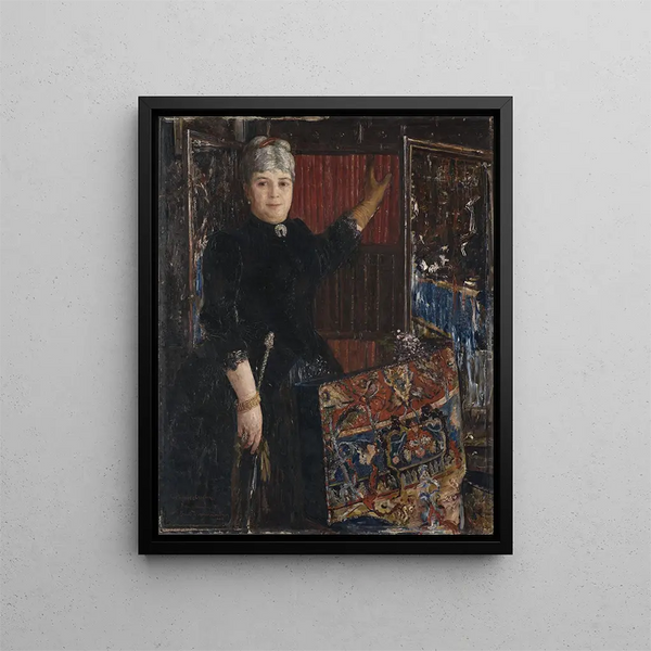 Mme Caroline Schloss - Ernst Josephson — inramlat konstverk på väggen