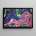 Amselfluh - Ernst Ludwig Kirchner — inramlat konstverk på väggen