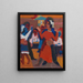Danse paysanne - Ernst Ludwig Kirchner — inramlat konstverk på väggen
