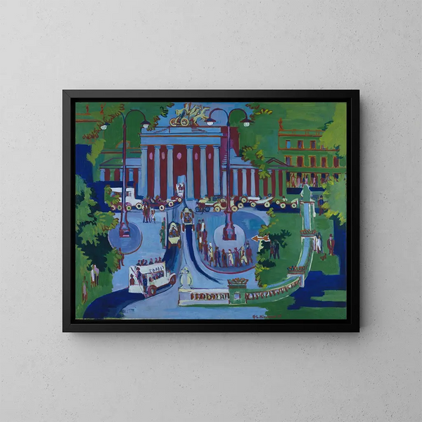 Porte de Brandebourg - Ernst Ludwig Kirchner — inramlat konstverk på väggen
