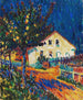 Rue du village avec des pommiers - Ernst Ludwig Kirchner — vy av konstverket