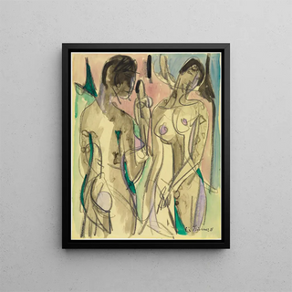 Ernst Ludwig Kirchner - Drei Akte im Wald.webp