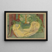 Tre nakna i skogen - Ernst Ludwig Kirchner — inramlat konstverk på väggen