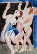 Tre dansare - Ernst Ludwig Kirchner — vy av konstverket