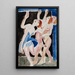 Tre dansare - Ernst Ludwig Kirchner — inramlat konstverk på väggen