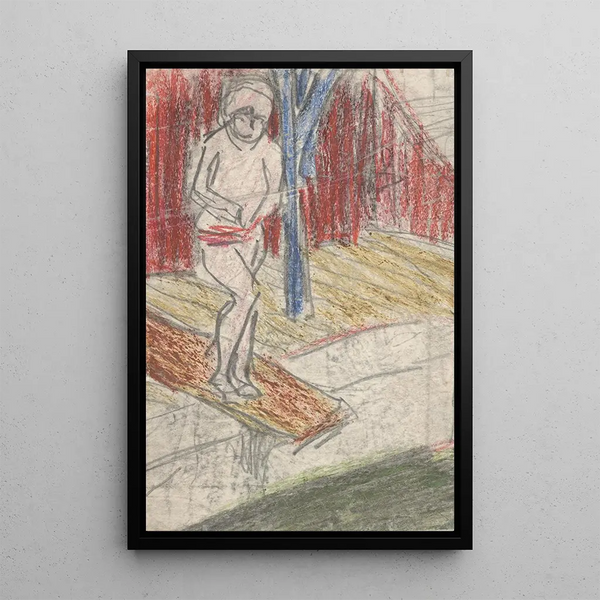 Ernst Ludwig Kirchner - Figure on Diving Board.webp