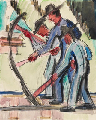 Ernst Ludwig Kirchner - Gleisarbeiter Straenarbeiter.webp