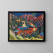 Maison sur la crête - Ernst Ludwig Kirchner — inramlat konstverk på väggen