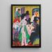 Vid bordellen - Ernst Ludwig Kirchner — inramlat konstverk på väggen