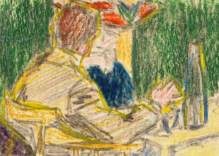Ernst Ludwig Kirchner - Kirchner und Dodo im Caf Dresden.webp