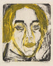 Tête Mary Wigmann - Ernst Ludwig Kirchner — vy av konstverket