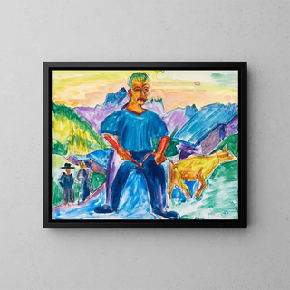 Ernst Ludwig Kirchner - Kuh und Treiber.webp