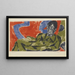 Portrait of Otto Mueller - Ernst Ludwig Kirchner — inramlat konstverk på väggen