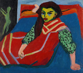 Ernst Ludwig Kirchner - Seated Girl Frnzi Fehrmann.webp