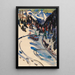 Vallée de Sertig en hiver - Ernst Ludwig Kirchner — inramlat konstverk på väggen