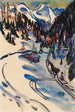 Vallée de Sertig en hiver - Ernst Ludwig Kirchner — vy av konstverket