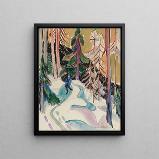 Ernst Ludwig Kirchner - Spaziergang Im Walde Walk In The Forest.webp