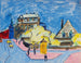 Vue de rue à Dresde - Ernst Ludwig Kirchner — vy av konstverket