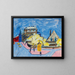 Vue de rue à Dresde - Ernst Ludwig Kirchner — inramlat konstverk på väggen