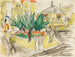 Le bosquet d'Albertplatz à Dresde - Ernst Ludwig Kirchner — vy av konstverket