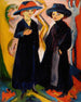 Två kvinnor - Ernst Ludwig Kirchner — vy av konstverket