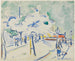 Rivage med blommor i Dresden - Ernst Ludwig Kirchner — vy av konstverket